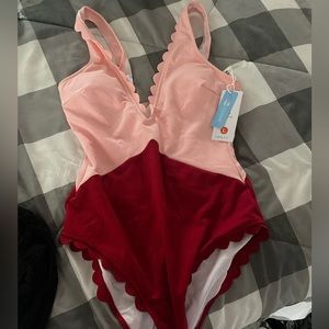 One piece bathing suit